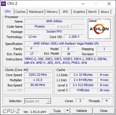 Test Lenovo V155-15 - Tani notebook z układem AMD Athlon 300U [3]