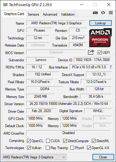 Test Lenovo V155-15 - Tani notebook z układem AMD Athlon 300U [5]