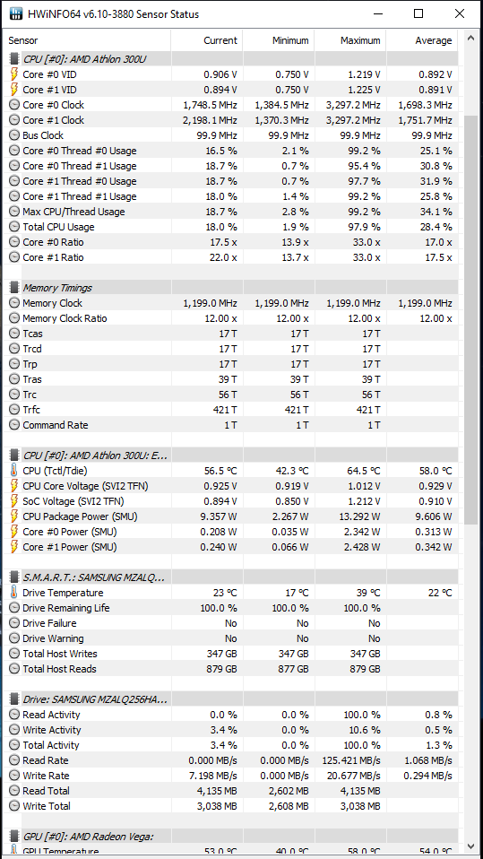 Test Lenovo V155-15 - Tani notebook z układem AMD Athlon 300U [46]