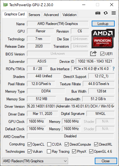 Radeon Graphics vs NVIDIA GeForce MX250 - Test układów iGPU [43]
