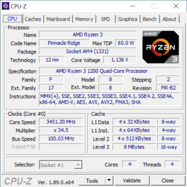 Test procesorów AMD Ryzen 3 1200 AF (12 nm) vs Intel Core i3-9100F [6]