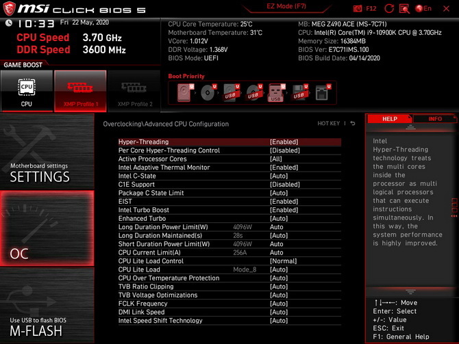 MSI MEG Z490 ACE - Test płyty głównej dla procesorów Comet Lake [12]