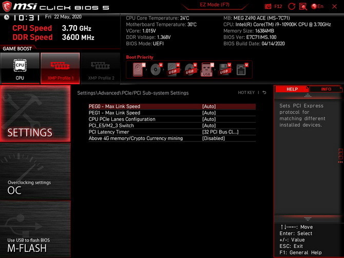 MSI MEG Z490 ACE - Test płyty głównej dla procesorów Comet Lake [9]