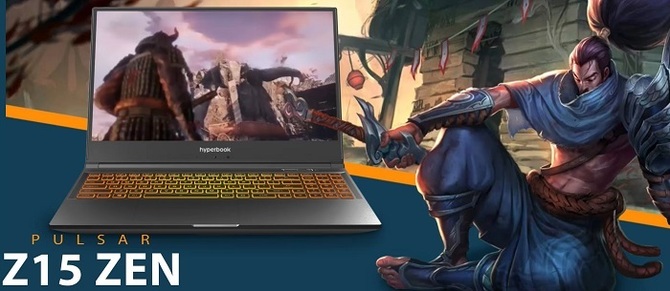 AMD Ryzen 7 4800H vs Intel Core i7-10875H w laptopach Hyperbook [1]