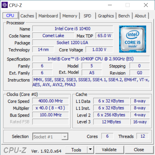 Test Ryzen 5 3600 vs Core i5-10400F na RTX 2060S vs RX 5700 XT	 [41]