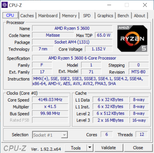 Test Ryzen 5 3600 vs Core i5-10400F na RTX 2060S vs RX 5700 XT	 [42]