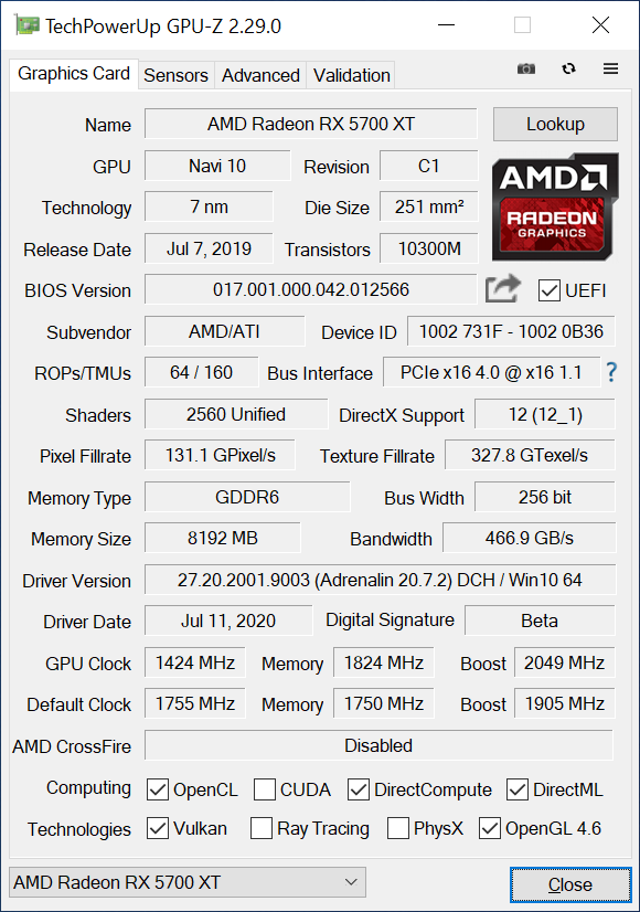 Test Ryzen 5 3600 vs Core i5-10400F na RTX 2060S vs RX 5700 XT	 [52]