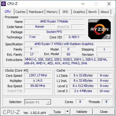 Intel Core i7-1065G7 vs AMD Ryzen 7 4700U - Test ASUS ZenBook 14 [5]