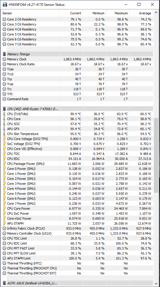 Intel Core i7-1065G7 vs AMD Ryzen 7 4700U - Test ASUS ZenBook 14 [64]