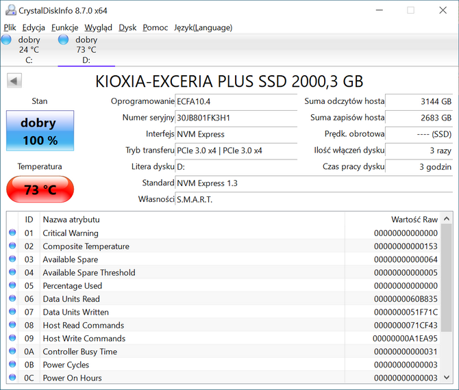 Test dysku SSD Kioxia Exceria Plus 2 TB - Nowe wcielenie Toshiby [nc1]