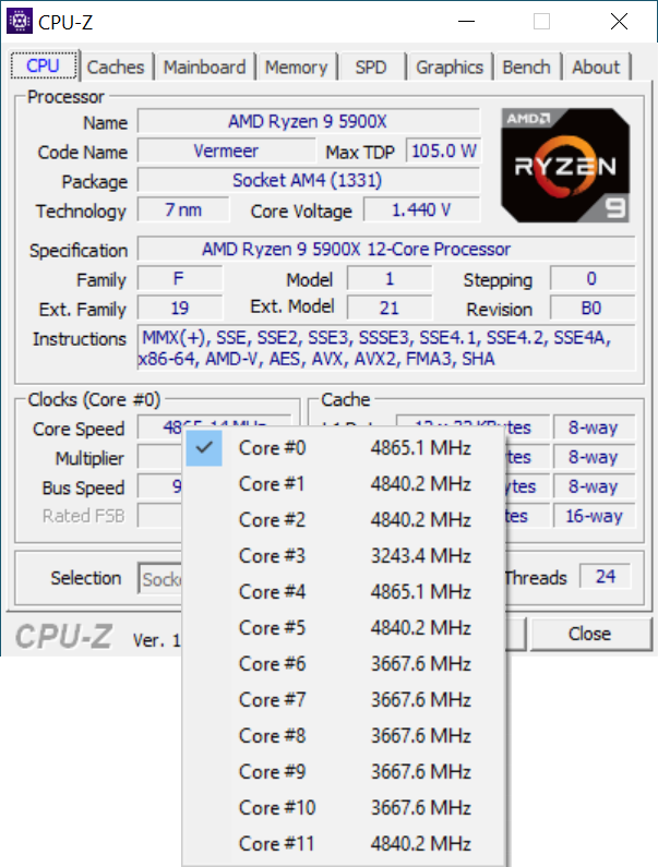 Test procesora AMD Ryzen 9 5900X - Premiera architektury Zen 3 [nc1]