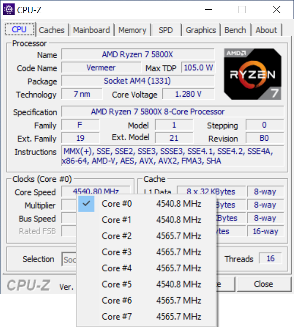 Test procesorów AMD Ryzen 7 5800X vs Intel Core i7-10700K [nc1]