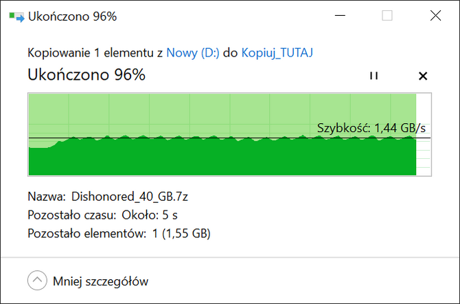 Test dysku SSD TeamGroup T-Force Cardea Ceramic C440 [nc1]