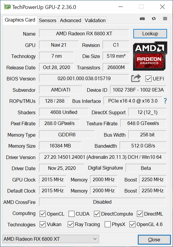 Test Ryzen 7 5800X vs Core i7-10700KF na RTX 3080 i RX 6800 XT [nc1]