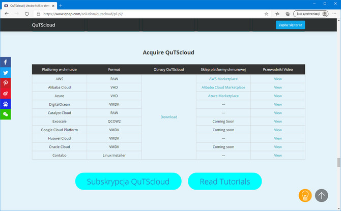 QNAP QuTScloud – Test usługi serwera NAS w chmurze publicznej [3]