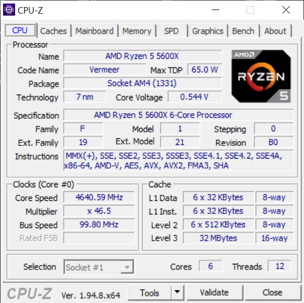 Test komputera ACTINA z procesorem AMD Ryzen 5 5600X i kartą graficzną Gigabyte GeForce RTX 3060 Ti Eagle [nc1]