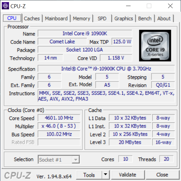 Test komputera MSI MEG Aegis Ti5 z procesorem Intel Core i9-10900K, kartą graficzną GeForce RTX 3080 i 128 GB RAM [nc1]
