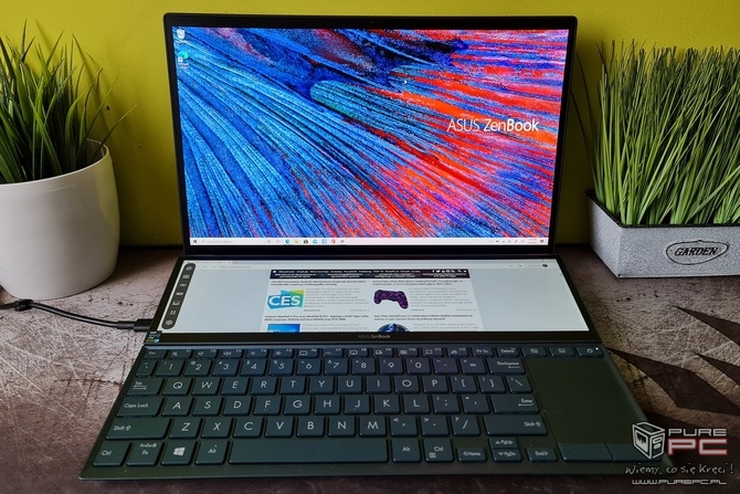 ASUS ZenBook Duo 14 UX482 - Premierowy test ultrabooka z procesorem Intel Core i7-1165G7 oraz dwoma ekranami [nc6]
