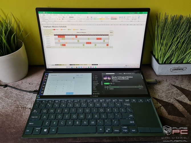 ASUS ZenBook Duo 14 UX482 - Premierowy test ultrabooka z procesorem Intel Core i7-1165G7 oraz dwoma ekranami [nc7]