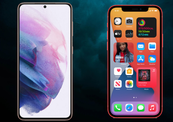 Samsung Galaxy S21 5G vs Apple iPhone 12 – Porównanie flagowych smartfonów największych konkurentów [nc1]
