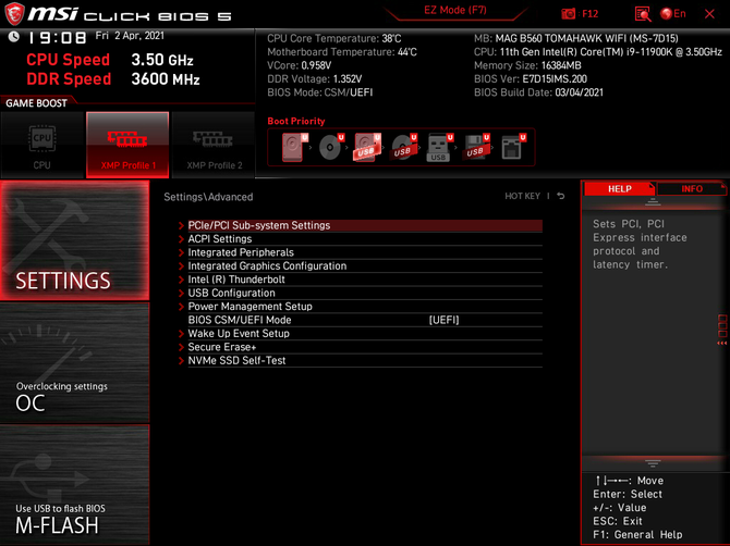 Test płyty głównej MSI MAG B560 Tomahawk WiFi. Procesora nadal nie podkręcisz, ale szybsze pamięci DDR4 działają [nc1]