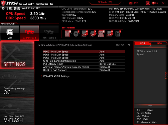 Test płyty głównej MSI MPG Z590 Gaming Carbon WiFi dla procesorów Intel Rocket Lake. Gaming na bogato [nc1]