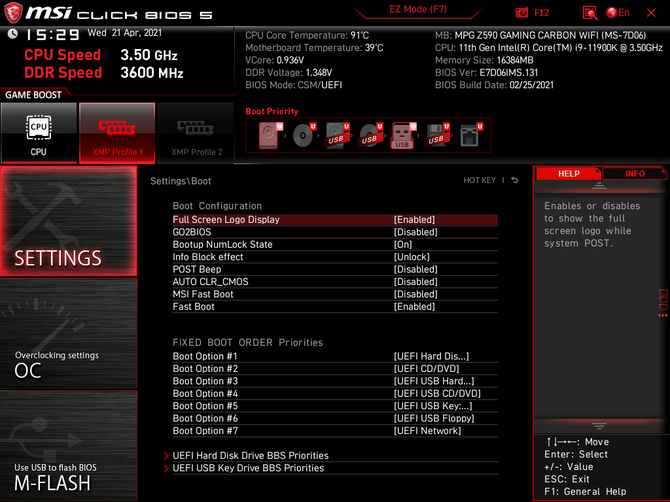 Test płyty głównej MSI MPG Z590 Gaming Carbon WiFi dla procesorów Intel Rocket Lake. Gaming na bogato [nc1]