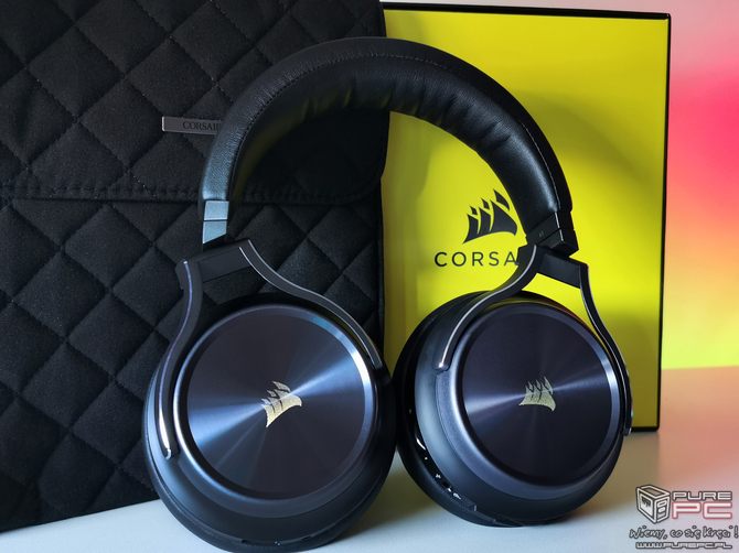 Test słuchawek Corsair Virtuoso RGB Wireless XT - Multimedia z aptX HD, Dolby Atmos i to w czterech trybach łączności [nc1]