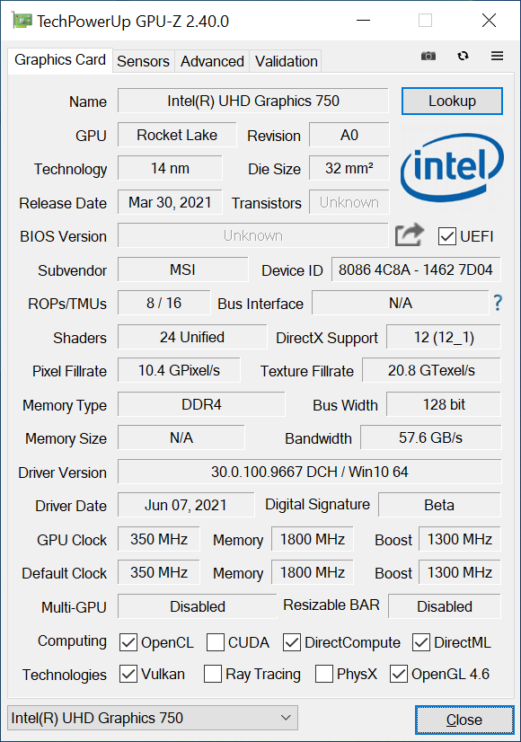 Test układu graficznego Intel UHD 750 w procesorze Intel Core i5-11600K. Jaką pamięć DDR4 wybrać do takiego układu? [nc1]