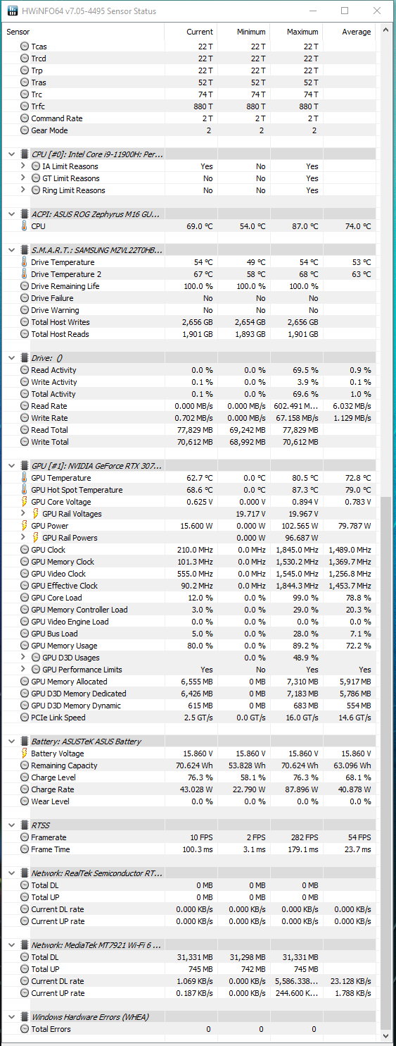 Intel Core i9-11900H vs AMD Ryzen 9 5900HX. Test laptopa ASUS ROG Zephyrus M16 z kartą graficzną NVIDIA GeForce RTX 3070 [nc1]