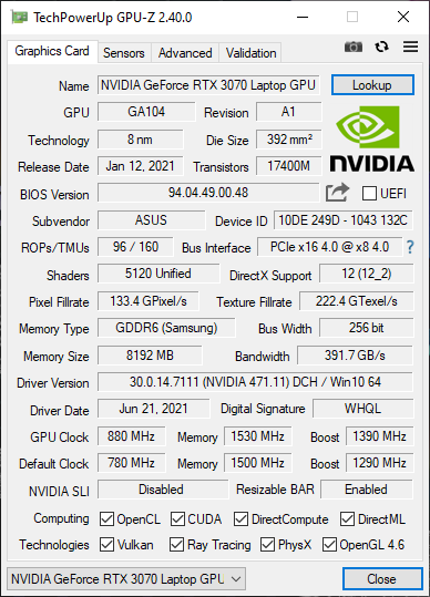 Intel Core i9-11900H vs AMD Ryzen 9 5900HX. Test laptopa ASUS ROG Zephyrus M16 z kartą graficzną NVIDIA GeForce RTX 3070 [nc1]