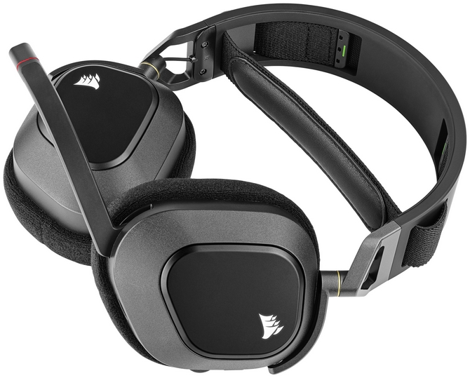 Recenzja Corsair HS80 RGB Wireless – estetyczne słuchawki dla graczy PC i PS5. Dolby Atmos i pady pokryte tkaniną [nc1]