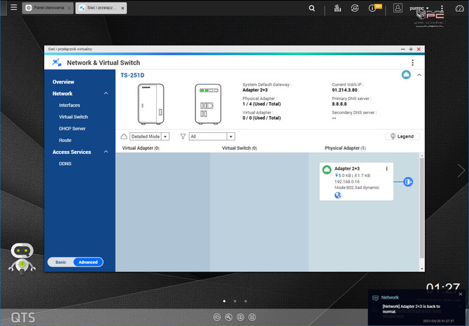 QNAP TS-251D - Test serwera NAS w połączeniu z kartą sieciową 5G Ethernet QNAP QXG-5G4T-111C [5]