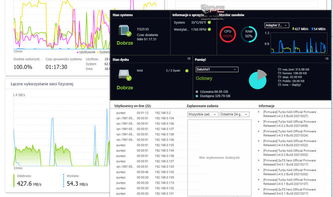 QNAP TS-251D - Test serwera NAS w połączeniu z kartą sieciową 5G Ethernet QNAP QXG-5G4T-111C [10]