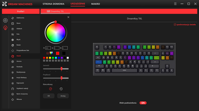 Dream Machines DreamKey TKL RED - Test turniejowej klawiatury mechanicznej z przełącznikami Kailh Box Red [nc1]
