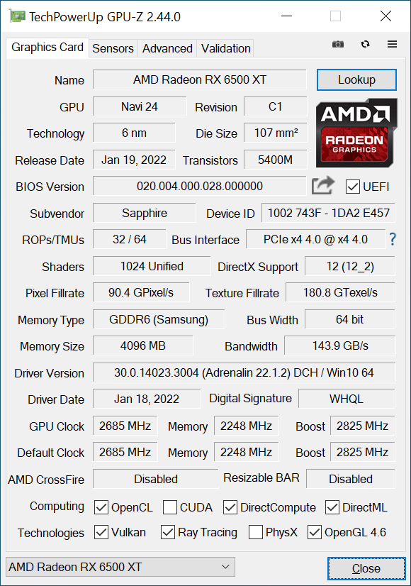 Testy karty graficznej AMD Radeon RX 6500 XT - Wydajność, cena, porównanie PCI-E 3.0 vs PCI-E 4.0 i wydajność ray tracingu [nc1]