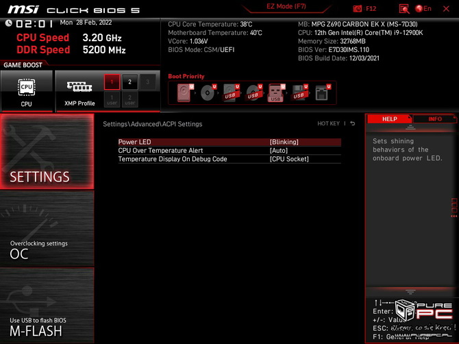 Test płyty głównej MSI MPG Z690 Carbon EK X - Fabryczny blok wodny schłodzi nawet Intel Core i9-12900K [nc1]