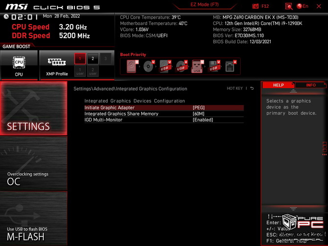 Test płyty głównej MSI MPG Z690 Carbon EK X - Fabryczny blok wodny schłodzi nawet Intel Core i9-12900K [nc1]