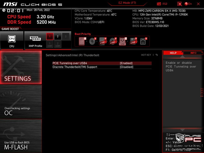 Test płyty głównej MSI MPG Z690 Carbon EK X - Fabryczny blok wodny schłodzi nawet Intel Core i9-12900K [nc1]