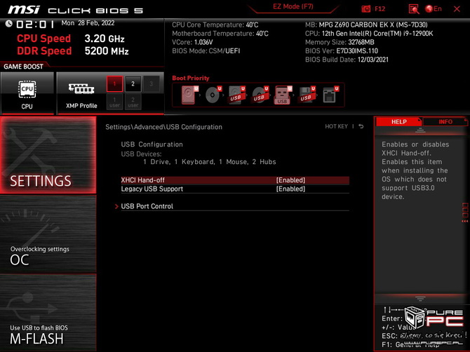 Test płyty głównej MSI MPG Z690 Carbon EK X - Fabryczny blok wodny schłodzi nawet Intel Core i9-12900K [nc1]