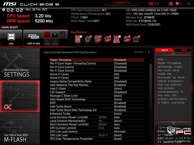 Test płyty głównej MSI MPG Z690 Carbon EK X - Fabryczny blok wodny schłodzi nawet Intel Core i9-12900K [nc1]