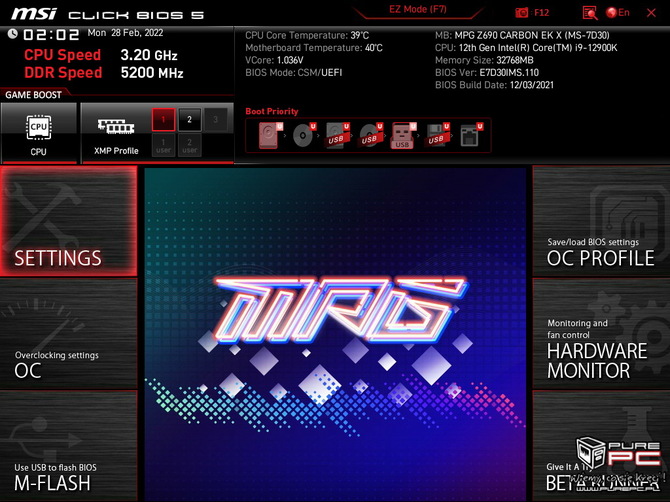 Test płyty głównej MSI MPG Z690 Carbon EK X - Fabryczny blok wodny schłodzi nawet Intel Core i9-12900K [nc1]