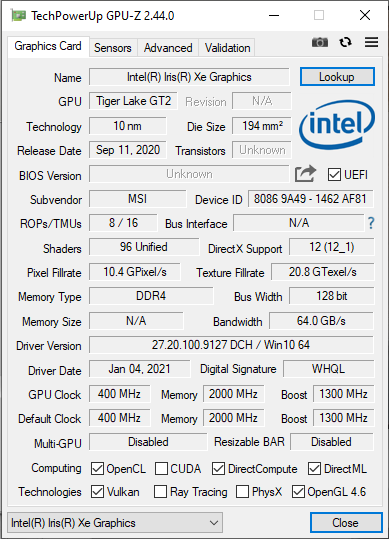 MSI Modern AM271 - Test gotowego zestawu komputerowego typu All in One z procesorem Intel Core i7-1165G7 [nc1]