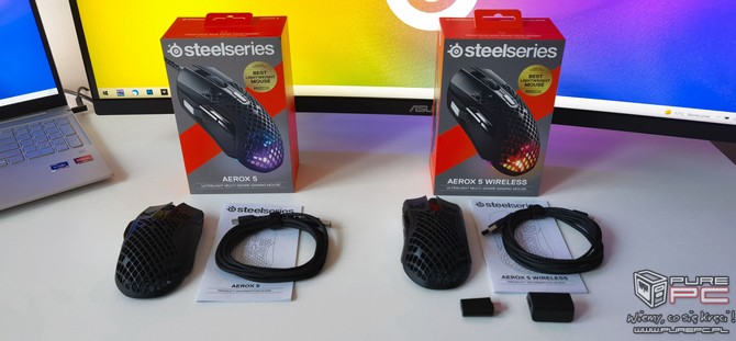 SteelSeries Aerox 5 oraz Aerox 5 Wireless – test dopracowanych, uniwersalnych myszy dla graczy [nc1]