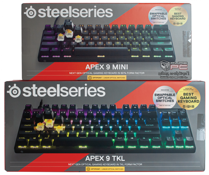 Test klawiatur SteelSeries APEX 9 TKL i SteelSeries APEX 9 MINI - Mechaniczne lecz niewielkie [nc1]