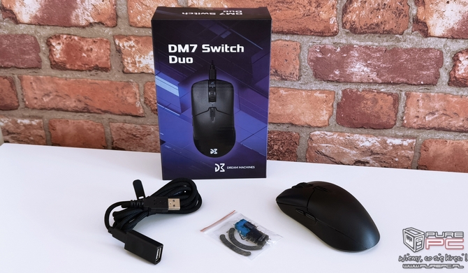 Test myszki Dream Machines DM7 Switch Duo - bezprzewodowy, symetryczny gryzoń z opcją szybkiej wymiany przełączników [nc1]