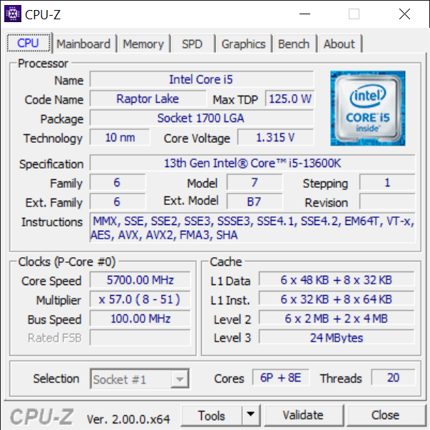 How to overclock an Intel Core i5-13600K