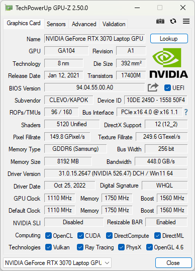 Test XMG APEX 15 Max - Laptop do gier z desktopowym procesorem AMD Ryzen 7 5800X3D i kartą NVIDIA GeForce RTX 3070 [nc1]