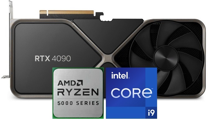 NVIDIA GeForce RTX 4090 - Test wydajności na procesorach AMD Ryzen 7 5800X3D vs Intel Core i9-13900K w miejscach graficznych [nc1]