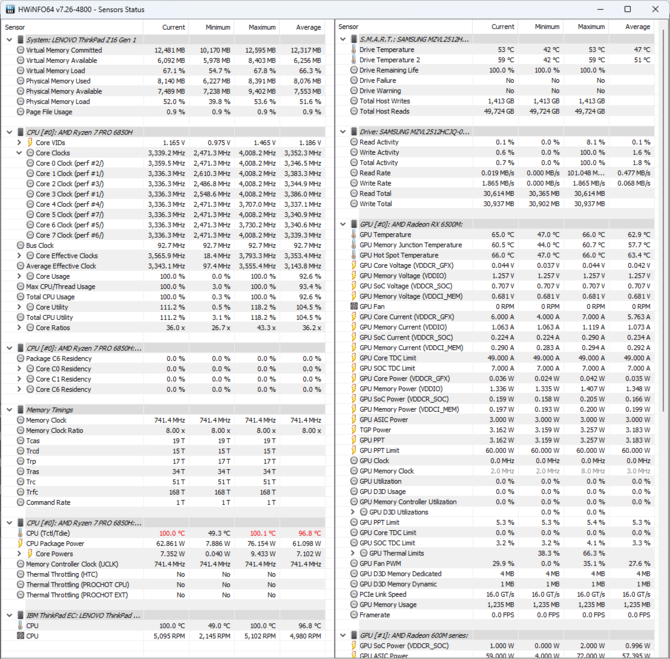 Test Lenovo ThinkPad Z16 - nowa seria laptopów biznesowych, tym razem z AMD Ryzen 7 PRO 6850H oraz Radeon RX 6500M [nc1]